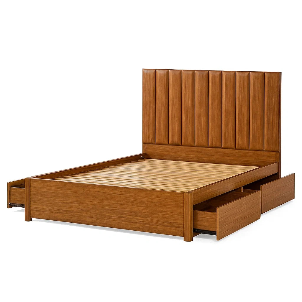 Holzbett mit Schubladen 200x160cm