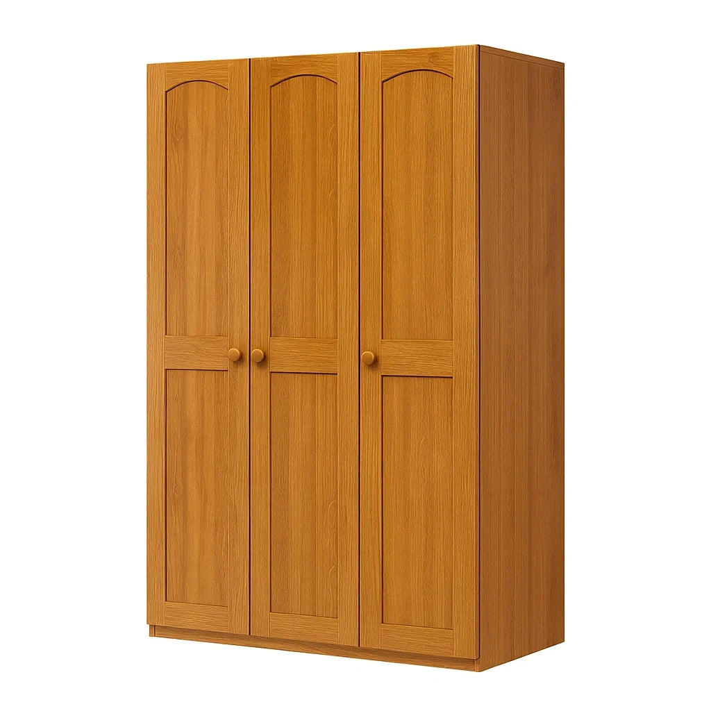 Kleiderschrank Holz 3-türig Eiche