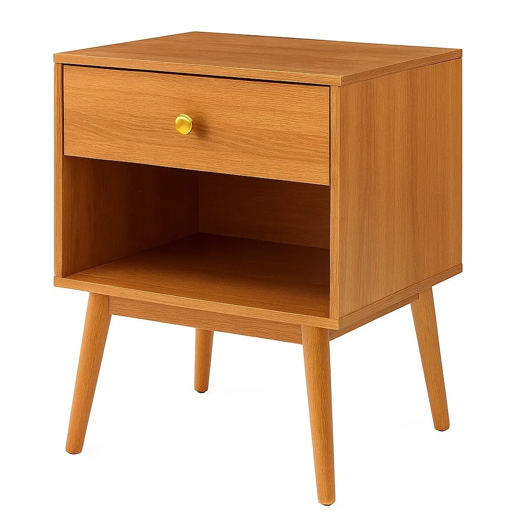 Nachttisch Holz mit Schublade und Fach 40x30x60cm