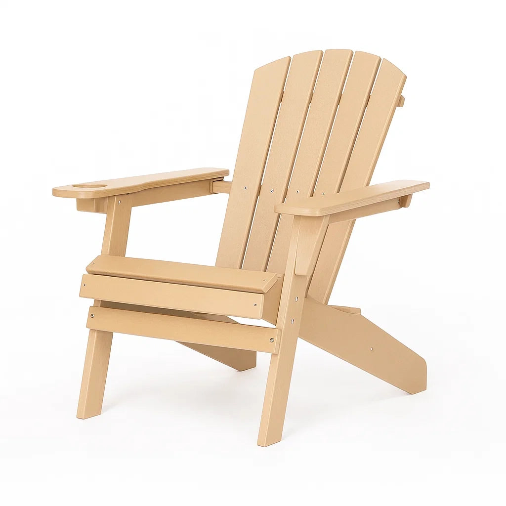 Adirondack Gartenstuhl Hochdichtes Polyethylen Beige