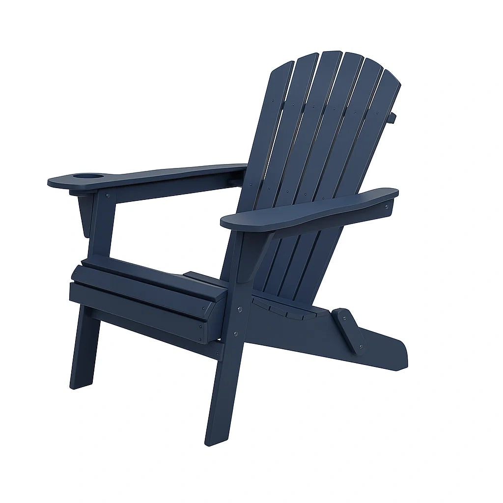 Adirondack Stuhl Kunststoff Dunkelblau 76x87x90 cm