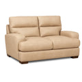 Zweisitzer Sofa Lederoptik Beige 150x85x90cm
