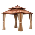 Metall Pavillon Kupfer mit Polyester Vorhängen 300x400x280 cm
